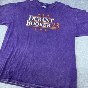 Phoenix Suns NBA‎ Durant Booker Sports Purple Mens Graphic T-Shirt